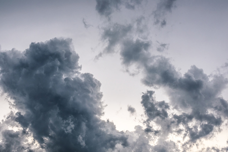 Background of dark clouds before a thunder-storm.