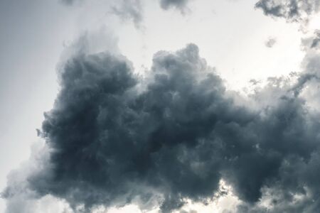 Background of dark clouds before a thunder-storm.