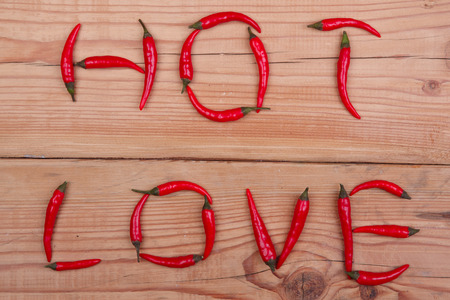 chilli words of hot loveの写真素材