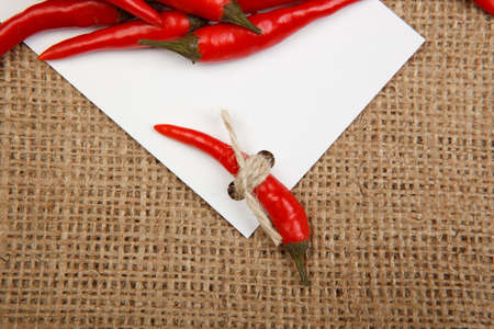 chillies with price-list label