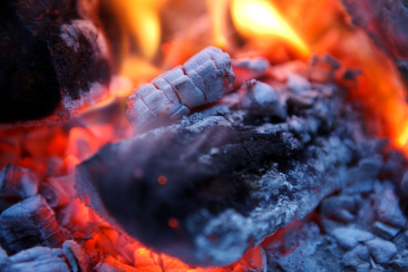 fire fireplaceの写真素材