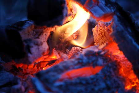 fire fireplaceの写真素材