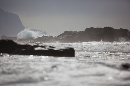 ocean water motion wavesの写真素材