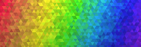 big panorama low poly background texture colors of rainbow 12000x4000 pixの写真素材