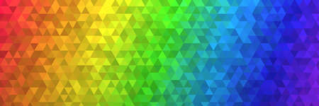 big panorama low poly background texture colors of rainbow 12000x4000 pix