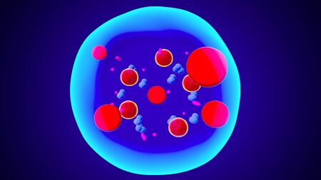 human blood cellsの写真素材