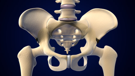Human Skeleton Skull Bone Anatomy For Medical Concept 3D Illustrationの写真素材
