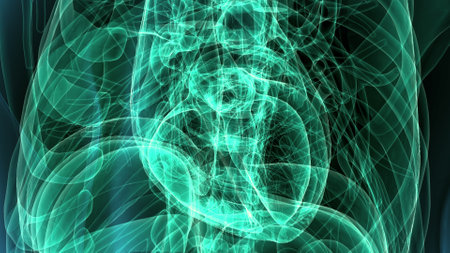 Fantasy chaotic colorful fractal pattern. Abstract fractal shapes. 3D rendering illustration background or wallpaper.の写真素材
