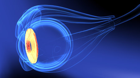3D Illustration of a medical background with a stethoscopeの写真素材