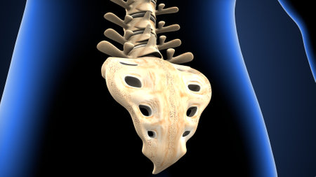 Human Skeleton Anatomy For Medical Concept 3D Illustration.