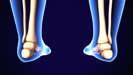 Human skeleton anatomy articular pain 3D Rendering For Medical Conceptの写真素材