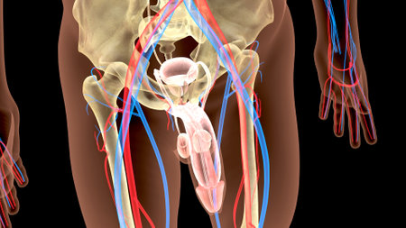 Human Urinary System Anatomy For Medical Concept 3D Illustration