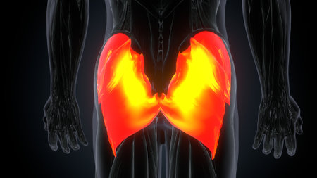 Human Liver Anatomy (Lungs) For Medical Concept 3D Illustration