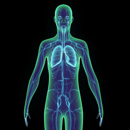 Human Body Organs Anatomy (Lungs Anatomy)の写真素材