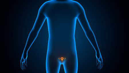 Human Urinary System Anatomy For Medical Concept 3D Illustrationの写真素材