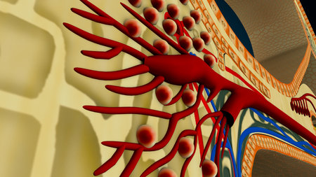 3d illustration of  neuron cell,digital artwork for creative graphic design