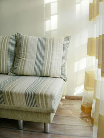           sofa with pillowsの写真素材