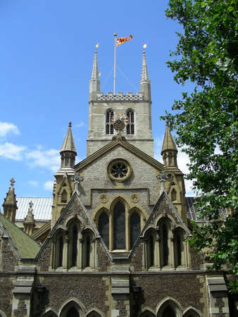 Southwark cathedral in London, UK          の写真素材