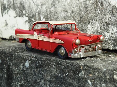 Classic car and classic way.の写真素材