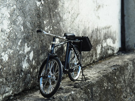 Back to school with Back bike.の写真素材
