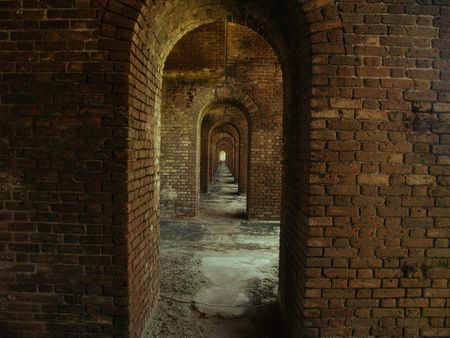 Brick Arches in Dry Tortugas   の写真素材