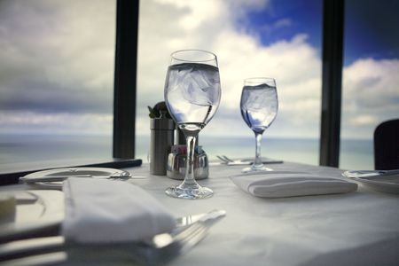 Restaurant tableの写真素材