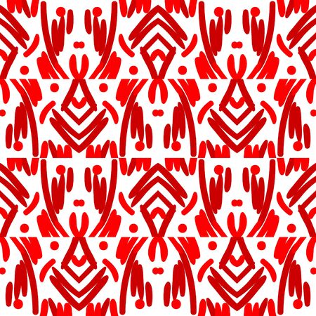 abstract vintage geometric wallpaper pattern seamless background.のイラスト素材