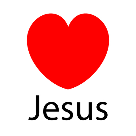 i love Jesus, font type with signsのイラスト素材