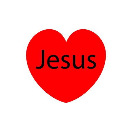 i love Jesus, font type with signsのイラスト素材