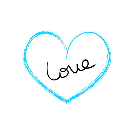 Hand drawn hearts setのイラスト素材