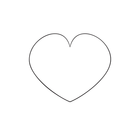 Hand drawn hearts setのイラスト素材