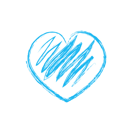 Hand drawn hearts setのイラスト素材