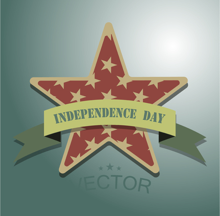Fourth of July. Independence day. Vector signのイラスト素材