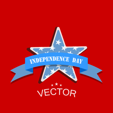 Fourth of July. Independence day. Vector signのイラスト素材