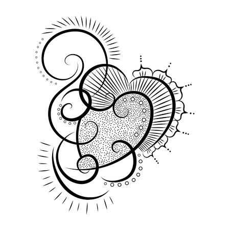 Vector abstract heart.のイラスト素材