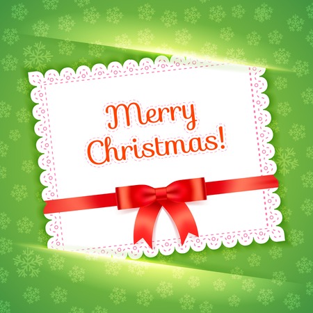 Merry Christmas Postcard. Design template.のイラスト素材