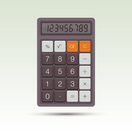 Vector Calculator  Vector Illustration  Isolated design elementのイラスト素材