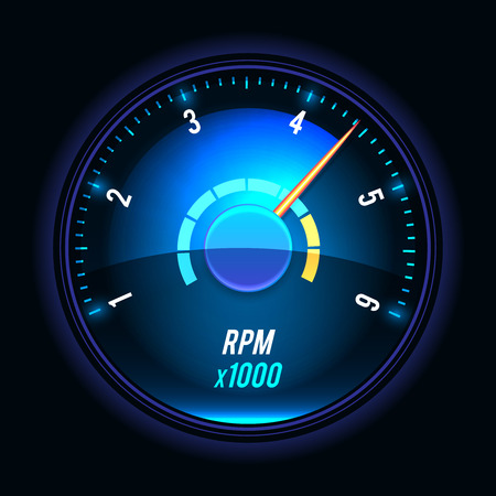 Vector tachometer のイラスト素材