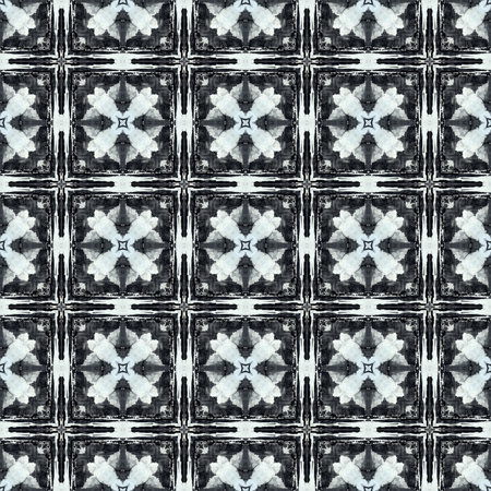 Seamless abstract grey blue vintage pattern, elegant gift wrapping paper template