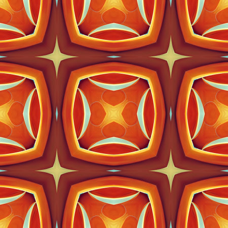 Ceramic tile abstract retro pattern, elegant gift wrapping paper template