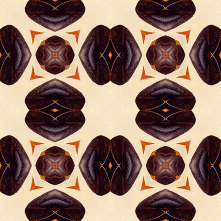 Coffee bean abstract vintage pattern, elegant gift wrapping paper template
