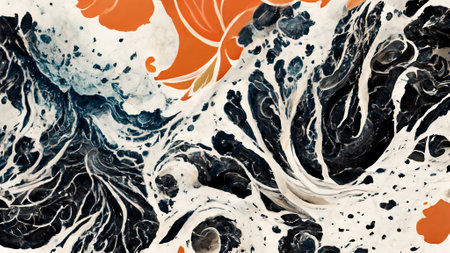 Close-up marble texture, nature pattern digital background