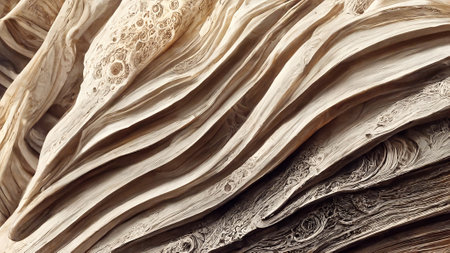 Paper surface under the microscope, abstract background, highly detailed texture surface