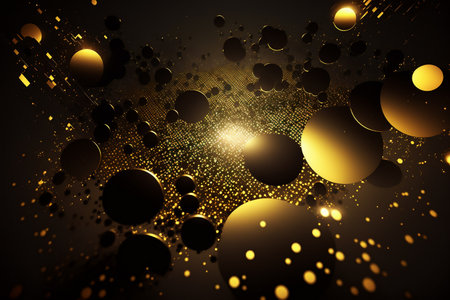 Background shining golden floor, digital fine art, abstract backgroundの写真素材