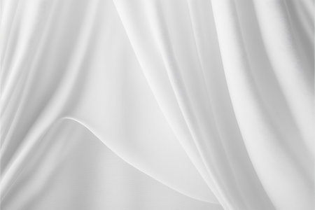White drapery linen fabric background texture, creative digital painting, highly detailed textureの写真素材