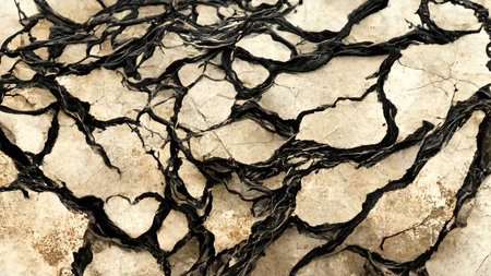 Distressed black texture distress overlay texture, highly detailed textureの写真素材