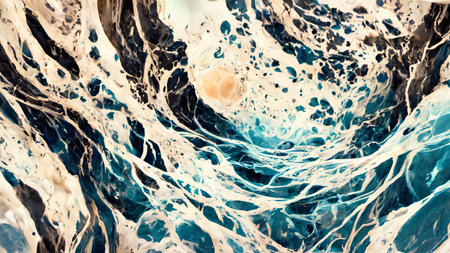 Ripple water texture on white background, highly detailed textureの写真素材
