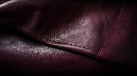 Burgundy leather texture elegant, abstract, texturesの写真素材