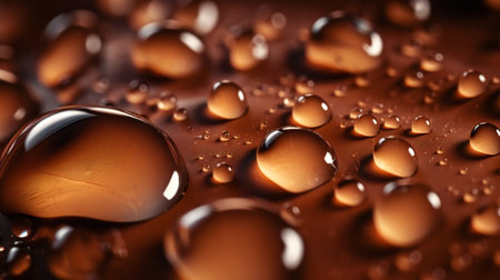 Drops of sweat on tanned skin close up, abstract, texturesの写真素材