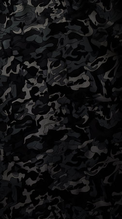 Black camouflage military background, abstract, texturesの素材
